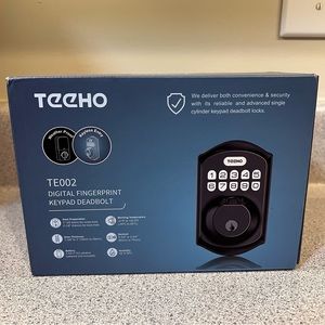 Digital fingerprint keypad deadbolt door lock